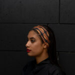 The King Black elastic headband