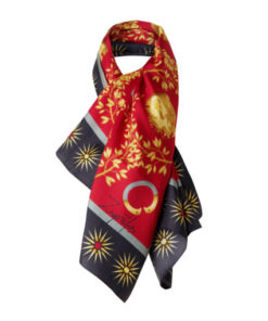 The Great silk scarf handmade in Soufli Greece, 100% silk, folded product view – Zografos Concept, IGO Project