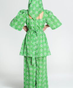 Melitta Official Peliki Top – back tie fastening heritage print blouse