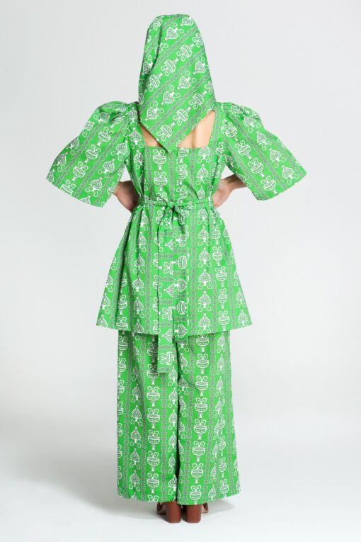 Peliki Top Melitta Official Melitta Official Peliki Top – back tie fastening heritage print blouse