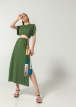 Atene co-ords 2 in 1 green dress