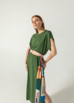 Atene co-ords 2 in 1 green dress - Image 2