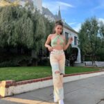 Outburst wide leg jeans sky dye