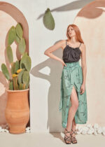 Column skirt mint birds - Image 3