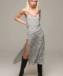 Angry Sally Split Thigh Animal Print Dress – IGO Project