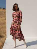 Flory Pink Floral Dress