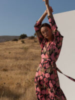 Flory Pink Floral Dress - Image 4