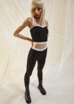 Asteroid Crop Top Rib Black Top - Image 2