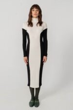 Space of Grace Knit Dress B&W - Image 6