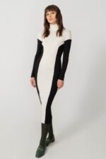 Space of Grace Knit Dress B&W - Image 2