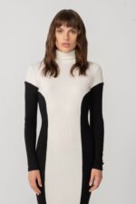 Space of Grace Knit Dress B&W