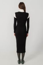 Space of Grace Knit Dress B&W - Image 5