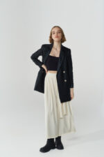 Cosmic Suiting 03 Blazer Black Wax styled as a full look by THE KNLs