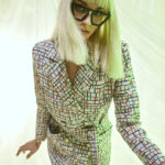 Front view of Cosmic Suiting 03 Blazer Plaid by THE KNLs