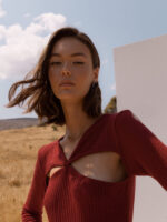 Noreen Bordeaux Dress - Image 2