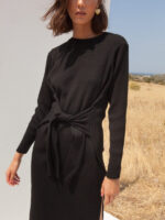 Lena Black Dress - Image 5