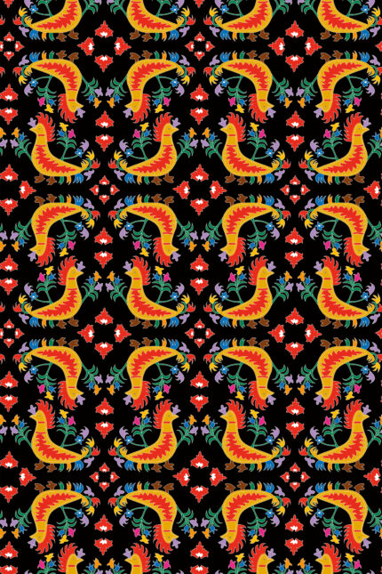 Atsitsa bikini Tsalapetinos multi print by Melitta back view