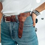 Καφέ δερμάτινη ζώνη Νino Venturi WB582