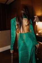 Birds Of Paradise Green Dress