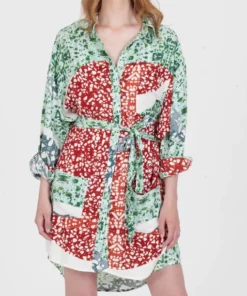 TERRAZZO Boyfriend Shirt Dress Cleo Gatzeli styled as cover-up