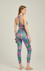 Σετ γυμναστικής με green exotic tropican print - Image 4