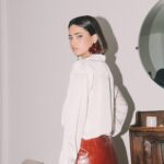 Cache Cache Croc-effect midi skirt