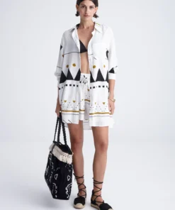 HIGH TIDE Loose Shirt by Cleo Gatzeli – front styling