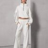 Ziggy Pants by Libertee in White – Wide-Leg Sweatpants