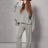 Carla Pants Carbon with oversized top
